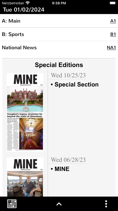 Mesabi Tribune Screenshot