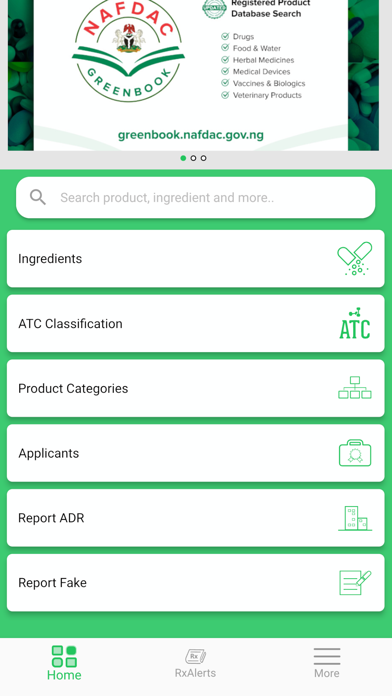 NAFDAC Greenbook Screenshot