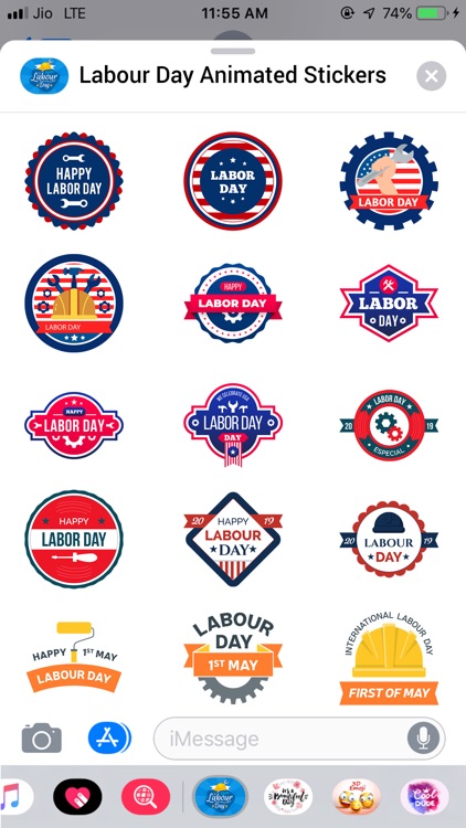 Labor Day Animated Wishes