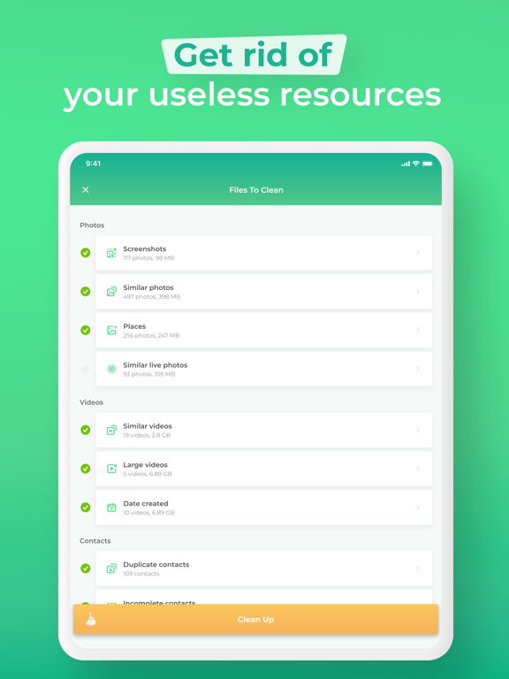 Cleaner - Clean for iPhone iPad screenshot 4 - Utilities app