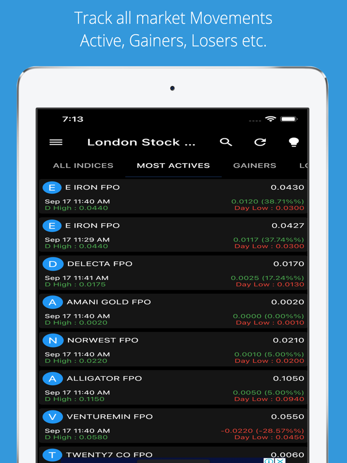 London Stock Market Live