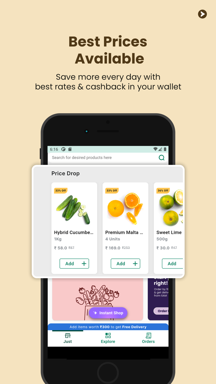 JUST Fresh  Fruit and Vegetable