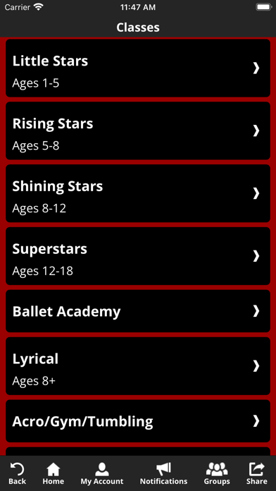 Jensen Performing Arts Screenshot