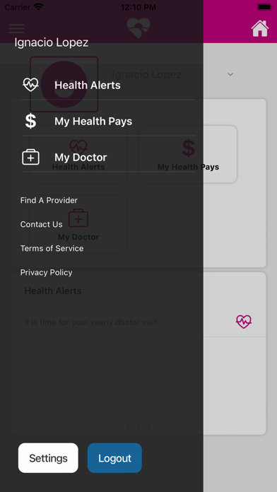 MHS Health Wisconsin Screenshot