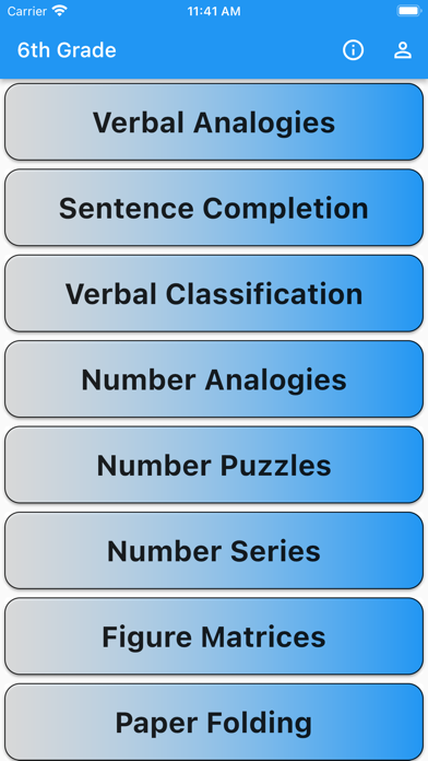 COGAT for Grade 6 Screenshot