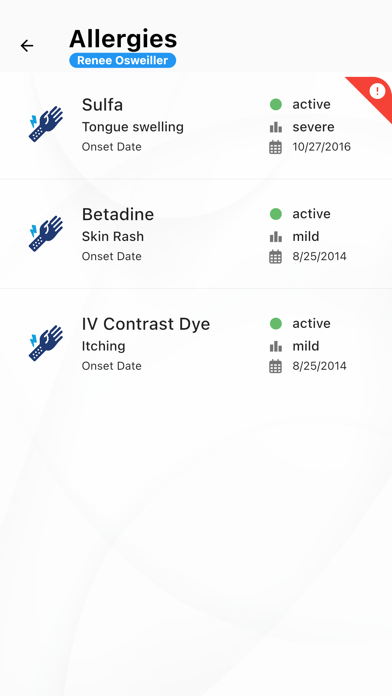 eSante MyHealth Screenshot