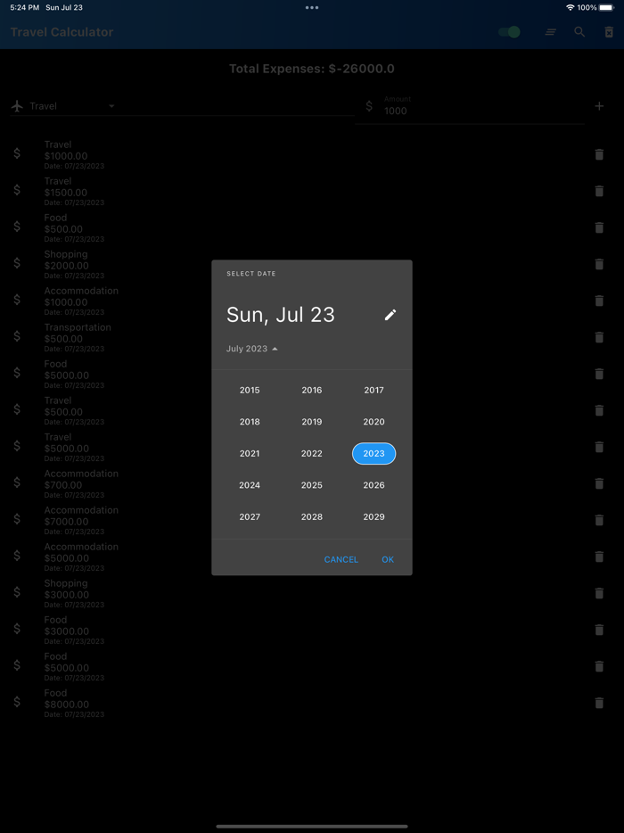 Travel Expense Calculator