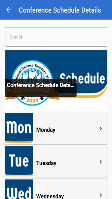 NST 9 2024 Conference App Screenshot