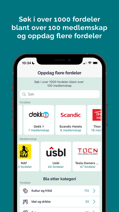 Fordel-appen Screenshot