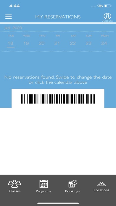REX Wellness Membership App Screenshot