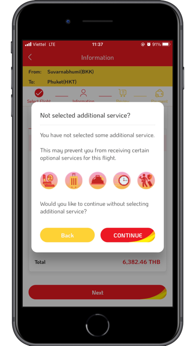 Vietjet Thailand Screenshot