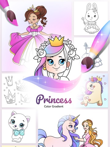 Princess Coloring Book Kidsのおすすめ画像1