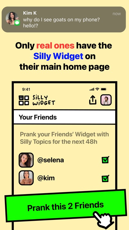 SILLY WIDGET: Prank ur Friends