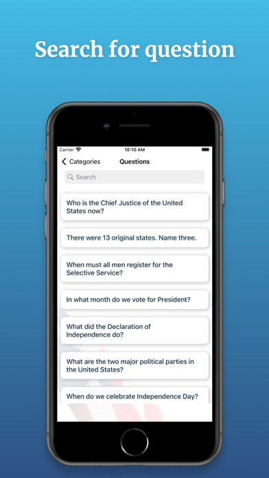 USA Citizenship Test 2023 Screenshot