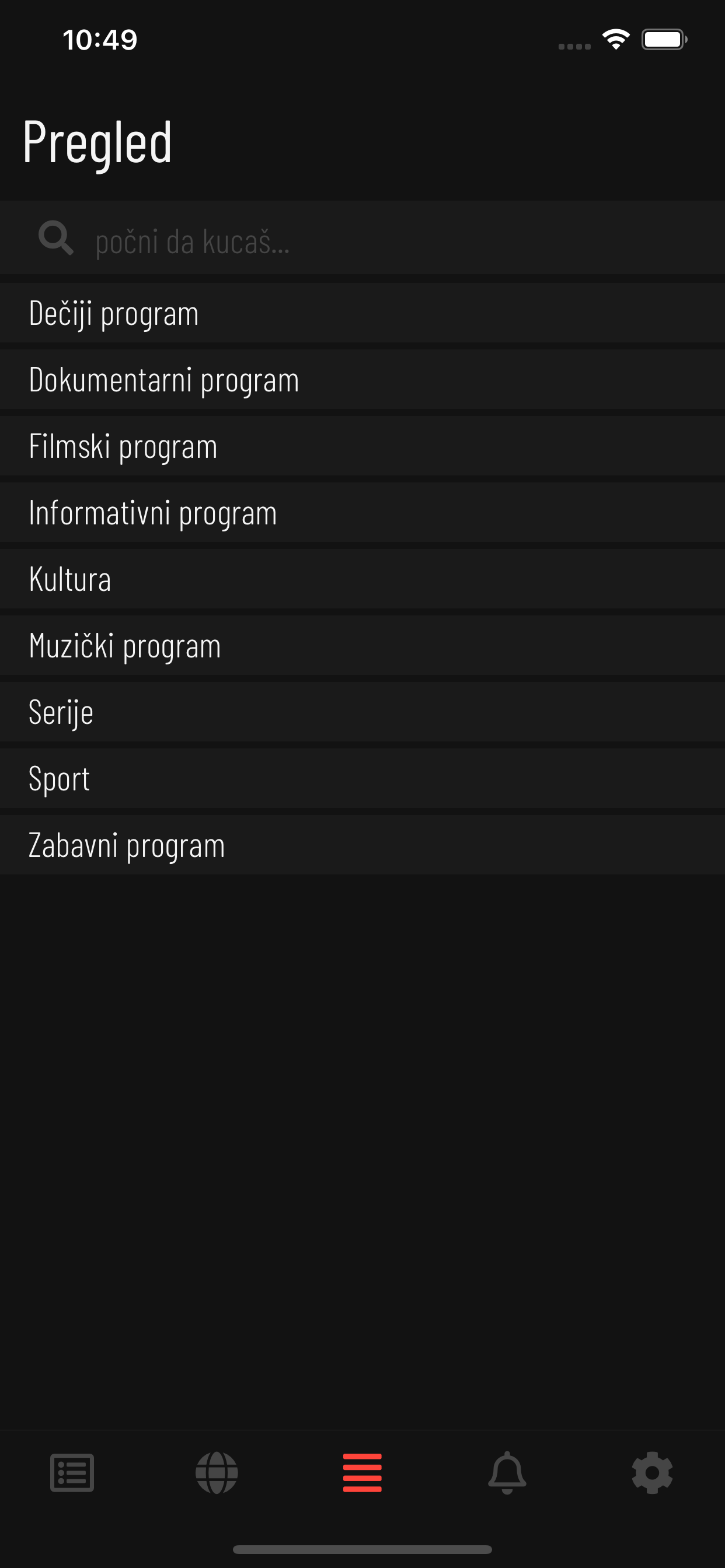 TV program
