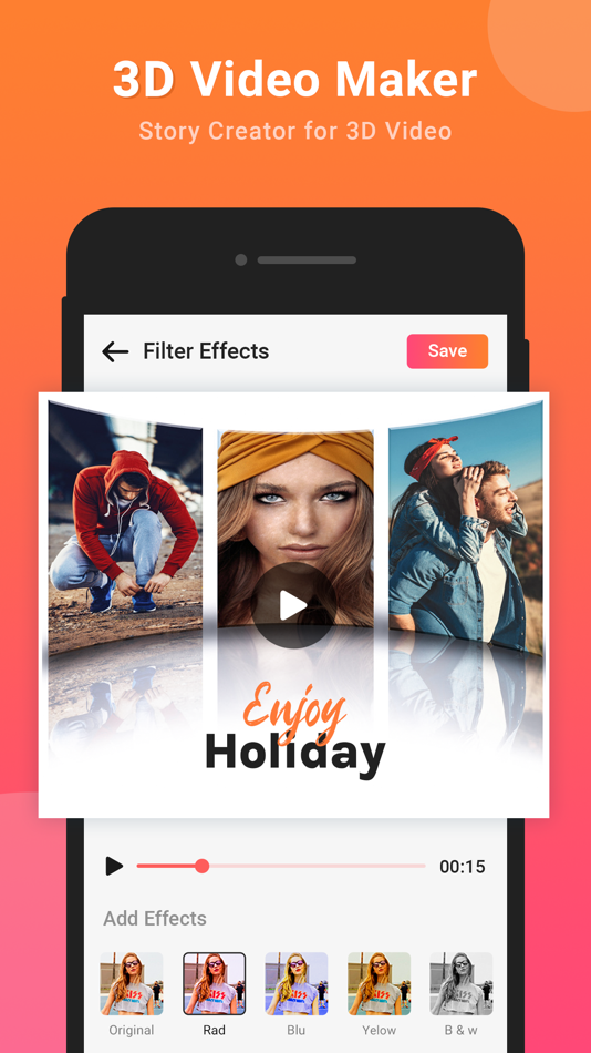 #5. 3D Video Maker - Video Editor (iOS) 来自: Bhuvan Gupta