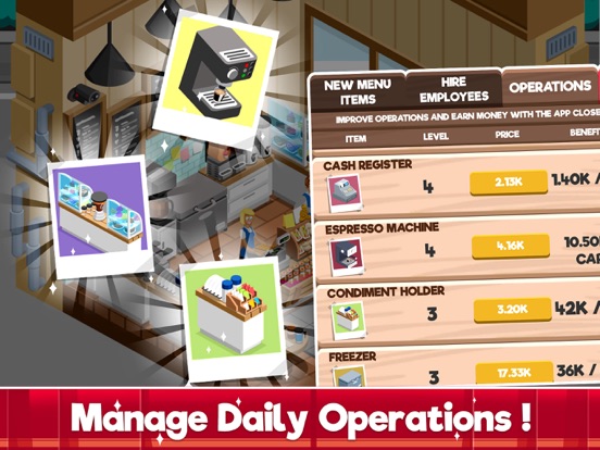 Cafe Tycoon: Idle Empire Story iPad screenshot 5 - Games app