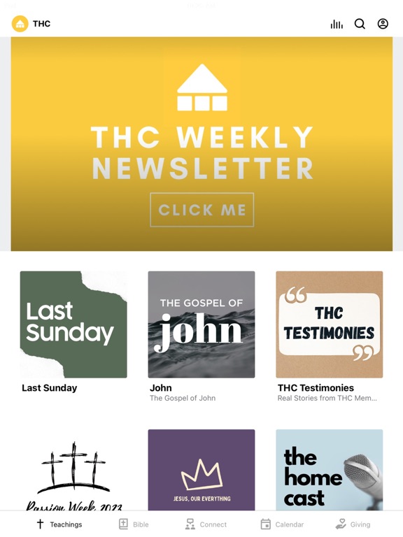 The Home Church Rowland iPad screenshot 1 - Education app