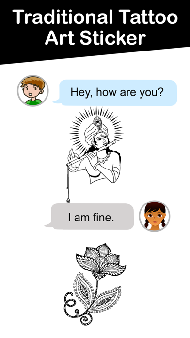 Traditional Tattoo Art Sticker Screenshot
