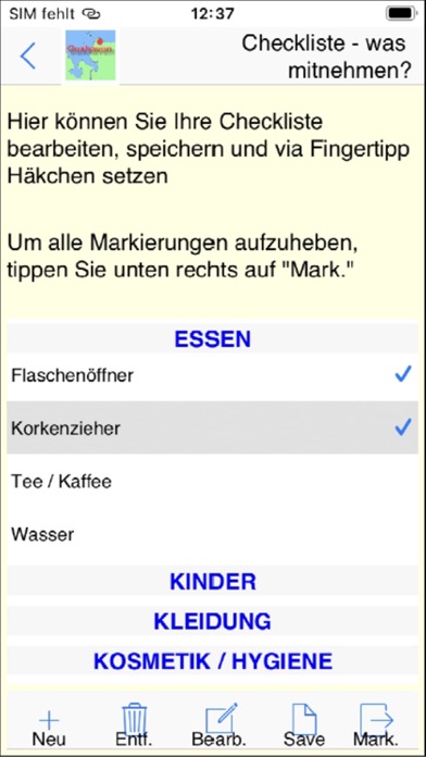 Cuxhaven App für den Urlaub Screenshot