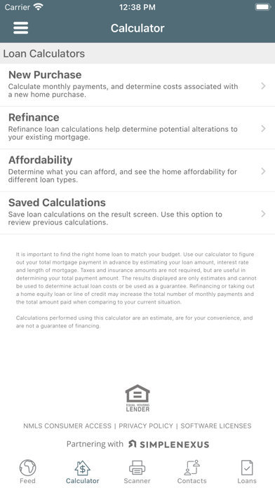 First Community Bank Mortgage Screenshot
