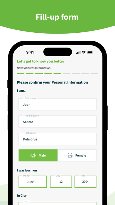 RBank Sign-Up Screenshot