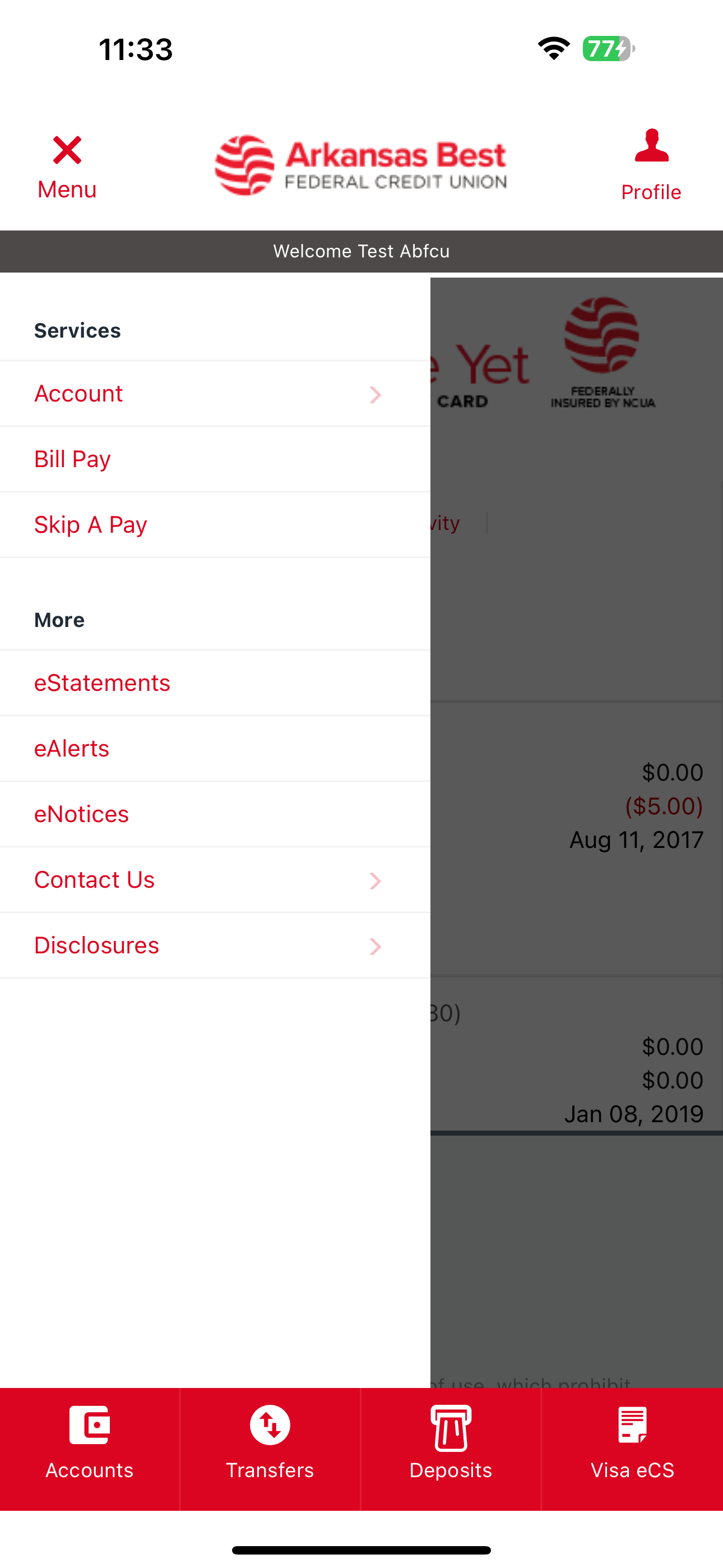 Arkansas Best FCU Mobile App