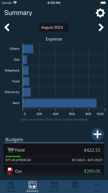 My Accounts and Expenses