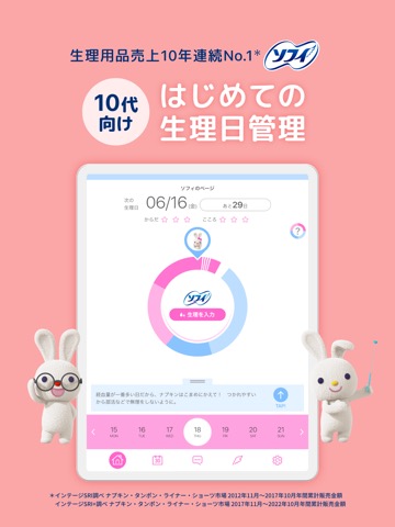 ソフィガール 生理管理アプリで生理の周期を予測のおすすめ画像1