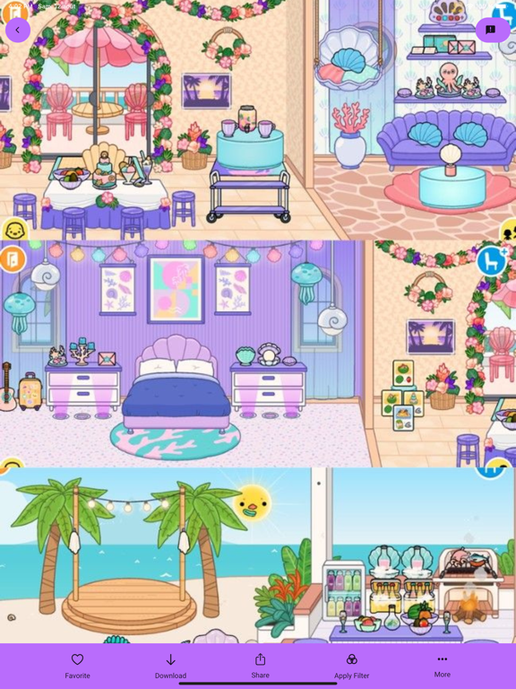 Screenshot #4 pour Purple Toca kuromi House Ideas