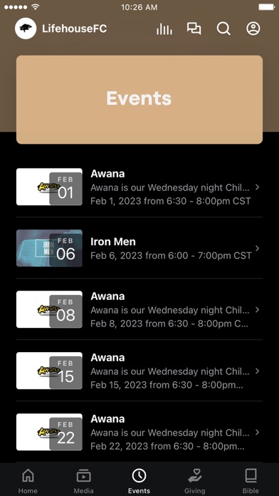 Lifehouse Fellowship Church Screenshot