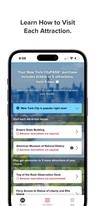 My CityPASSのスクリーンショット（3/8）
