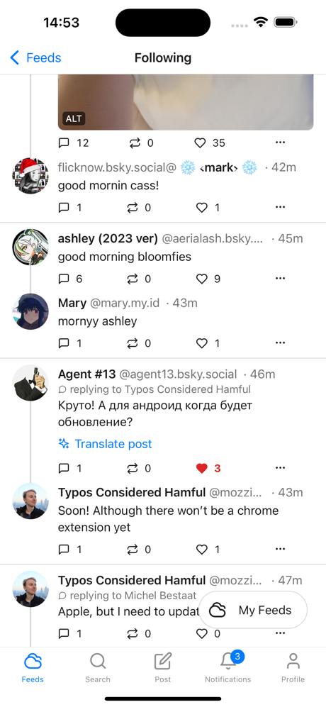 Graysky, a Bluesky client screenshot 4