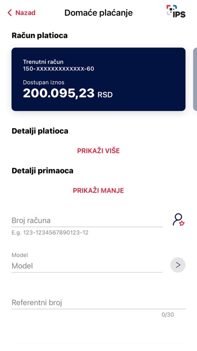 Eurobank Direktna m-banking Screenshot