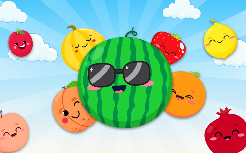 Watermelon Fruit Merging Game Screenshot