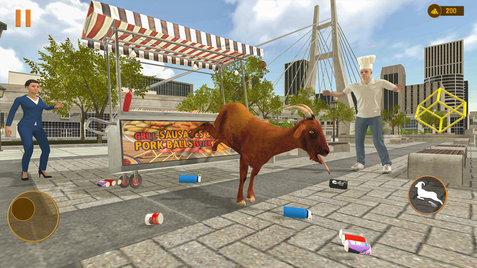 #1. Goat Rampage: Wild Simulator (iOS) Podle: Zuhaib Rasheed
