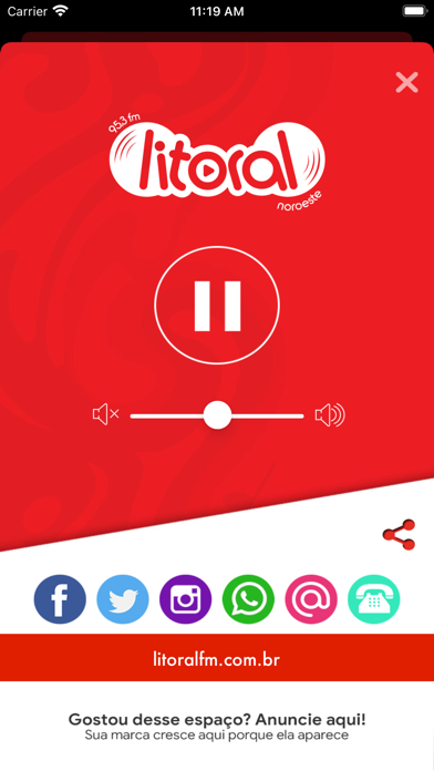 Litoral FM Screenshot