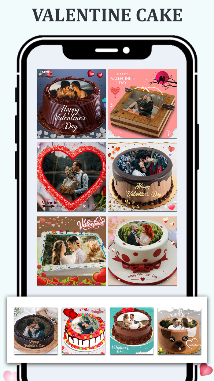 Valentines Day Frames and Cake