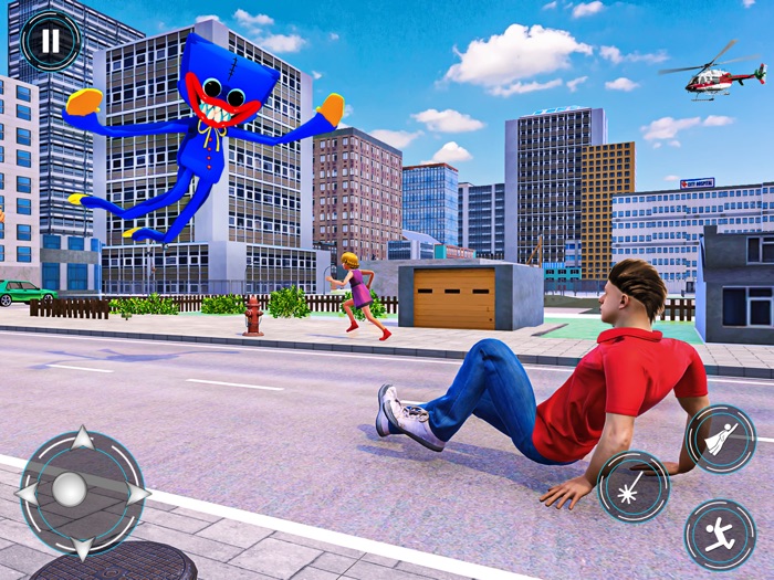 Flying Hero Horror Superhero