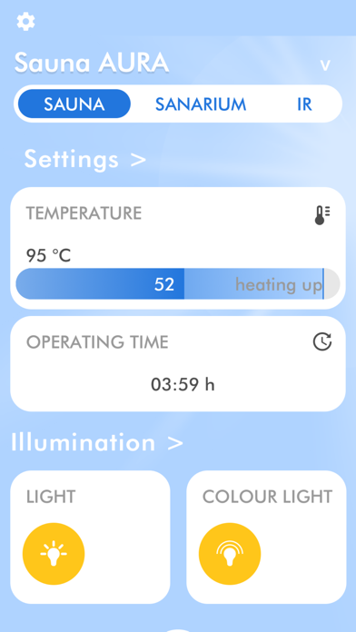 KLAFS Sauna Screenshot