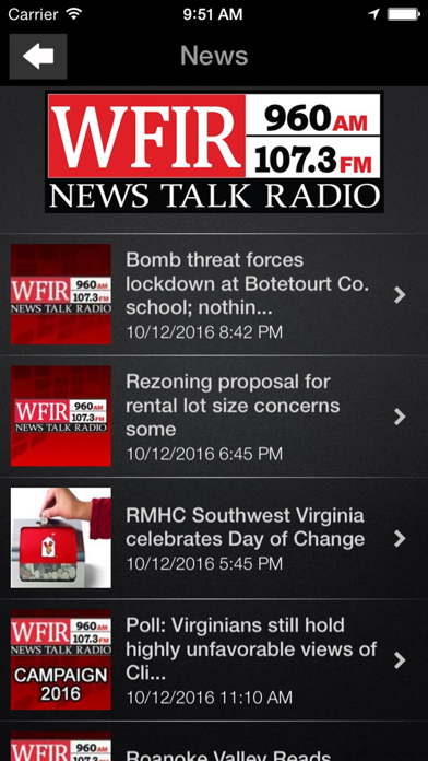 WFIR News Screenshot
