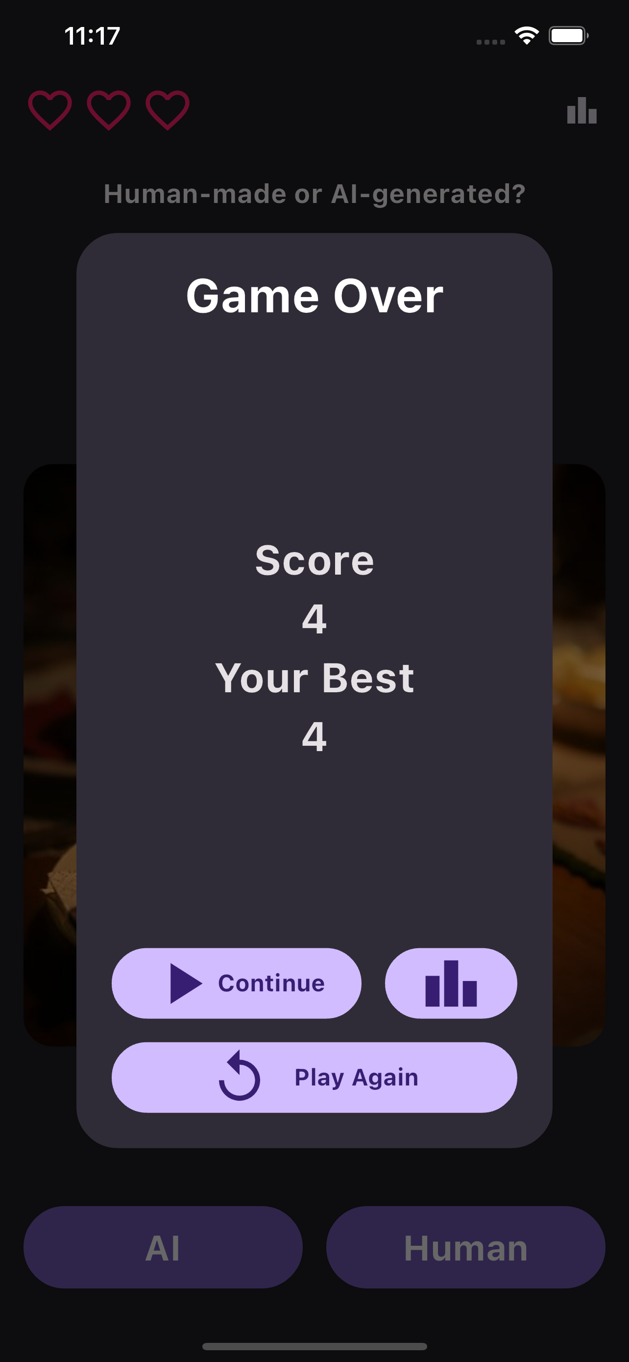 Human or AI? - Guessing Game
