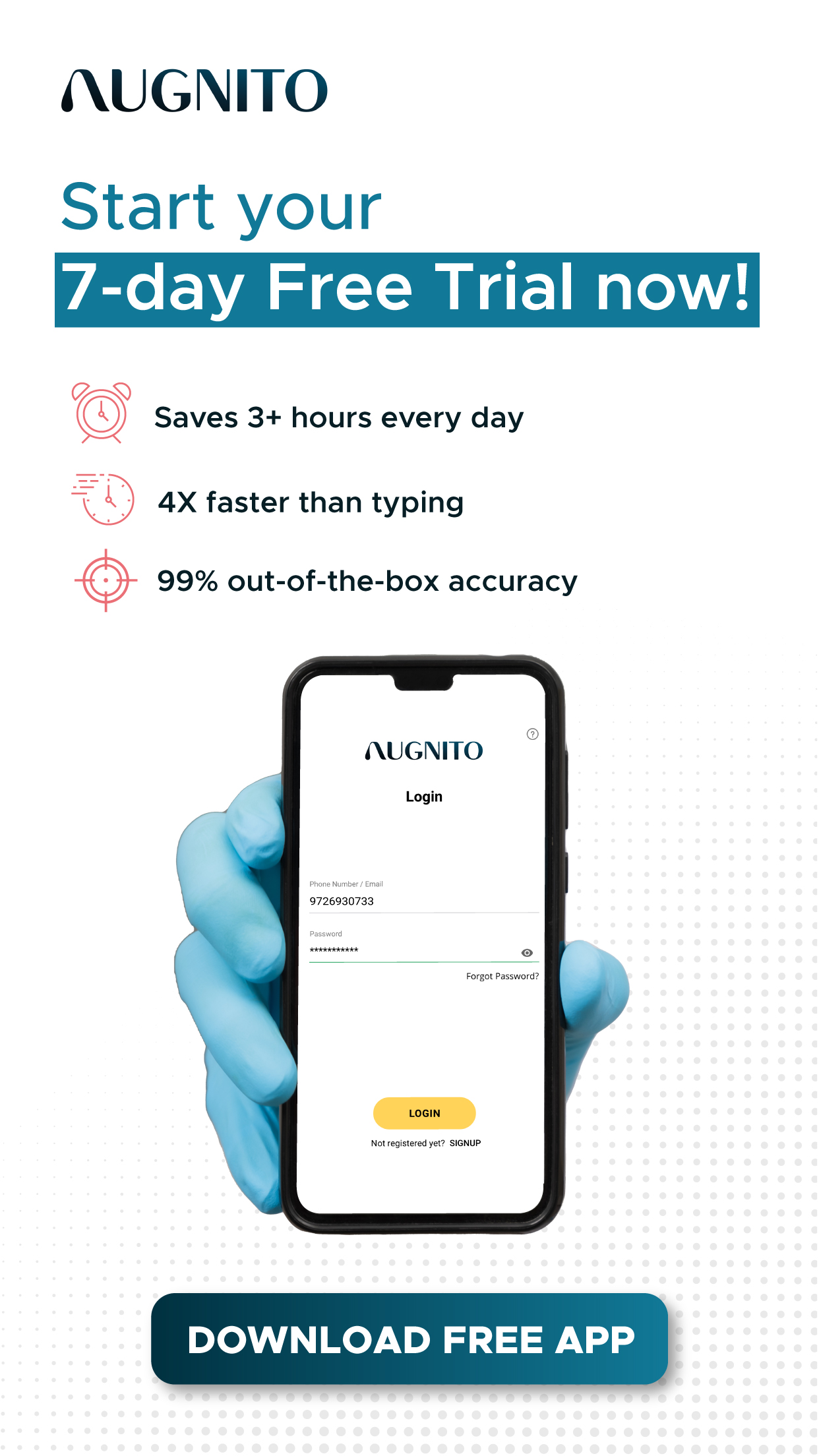 Augnito: Medical Dictation App