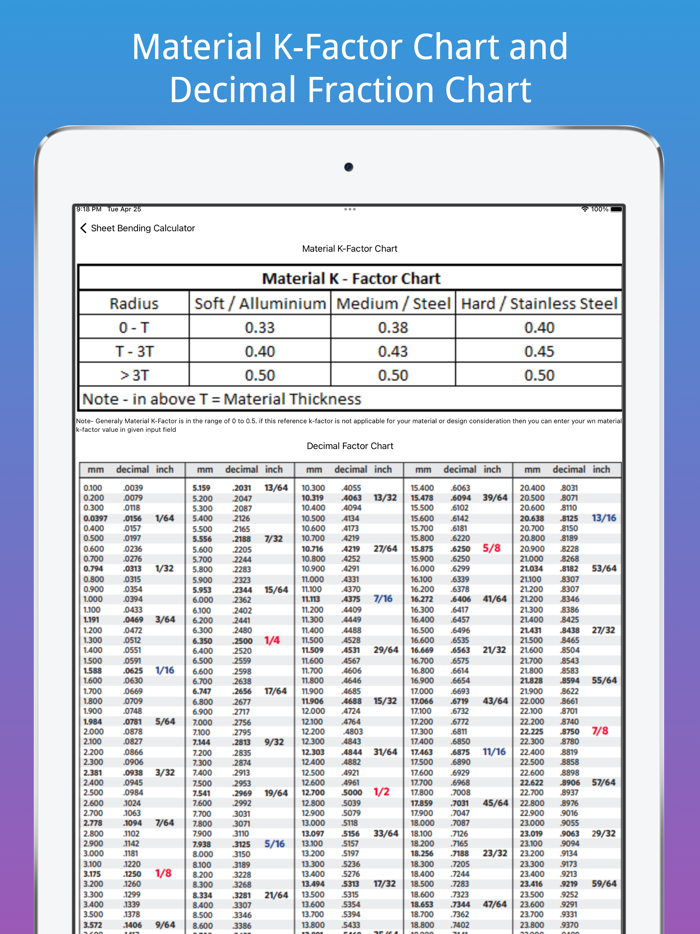 Sheet Bending Calculator Pro