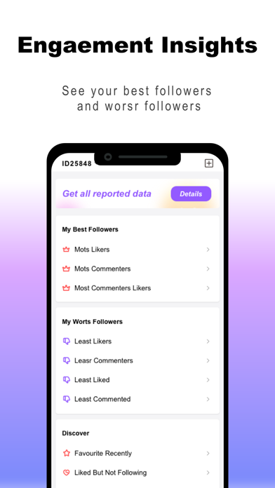 Followers Reports for ig Pro Screenshot