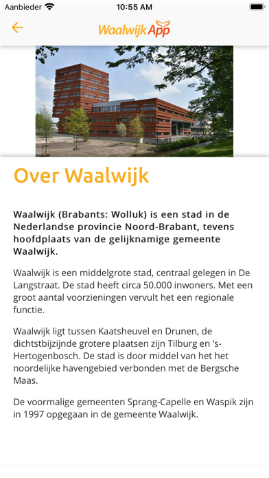 WaalwijkApp Screenshot