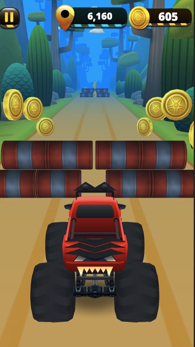 Monster Truck 3D Runner action Screenshot