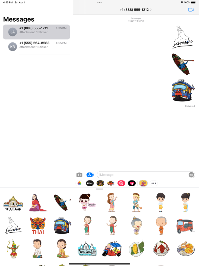 I Love Thailand Stickers