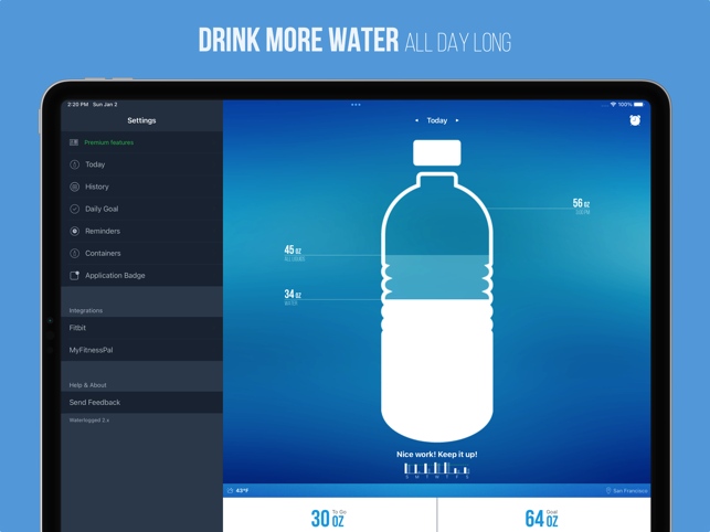 ‎Waterlogged — Drink More Water Screenshot