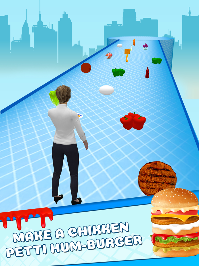 Burger Stack Bridge Race